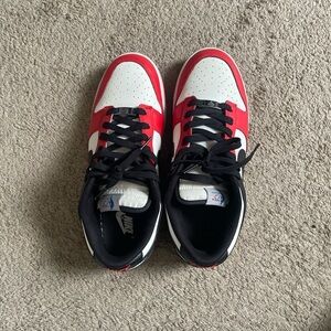 Nike Men's Bold Red and White Sneakers